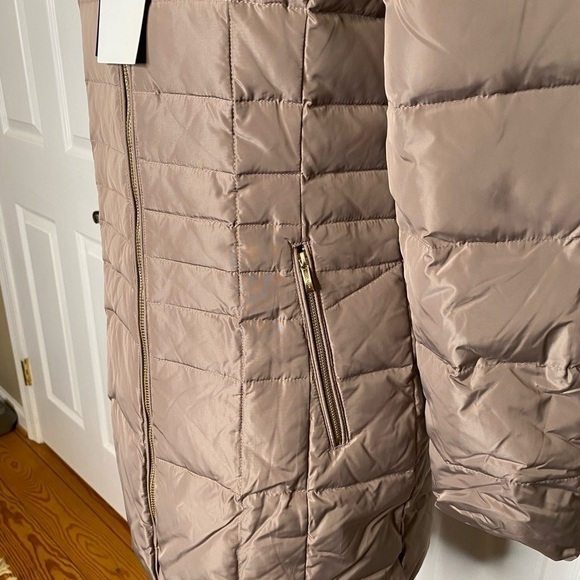 COLE Haan Down Puffer Jacket Coat XS Zip Front Hooded - Picture 8 of 11